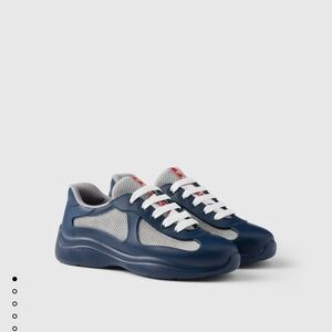 Prada Navy Blue and Gray Sneakers. Proof Of Purchase Attached